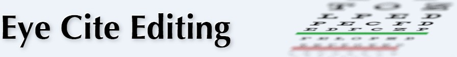 Eye Cite Editing - Ophthalmic Editing and Writing